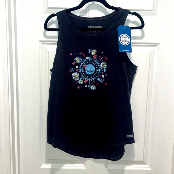 NWT Life Is Good Women's High-Low
Crusher Tank Top Beauty in All DIRECTIONS - Picture 3 of 9